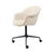 Bat Meeting Chair 4-Star Base with Castors - Fully Upholstered Chairs Gubi 