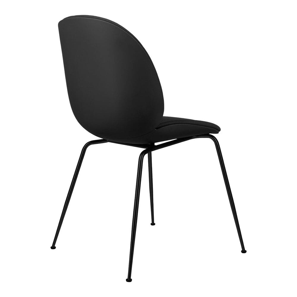 Beetle Dining Chair with Conic Base - Front Upholstered Chairs Gubi 