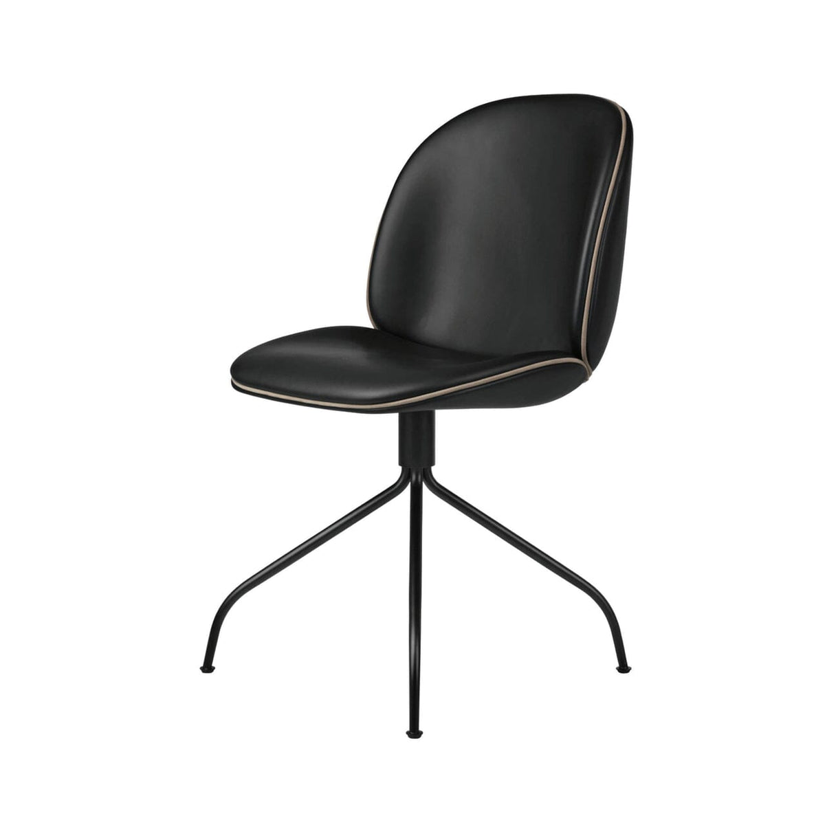 Beetle Meeting Chair with Swivel Base - Fully Upholstered Chairs Gubi 