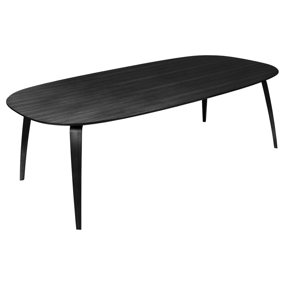 Gubi Elliptical Dining Table Dining Tables Gubi Black Stained Ash 