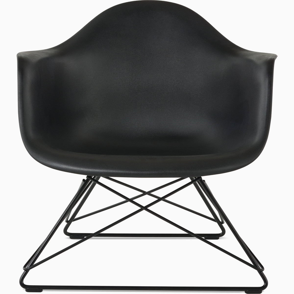 Eames Molded Plastic Low Wire Base Armchair lounge chair herman miller 