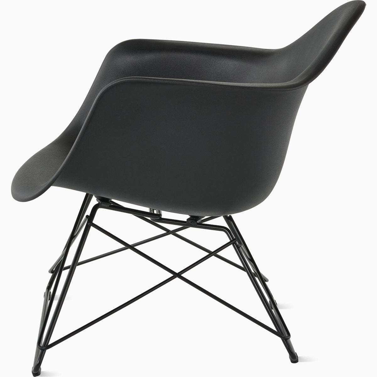 Eames Molded Plastic Low Wire Base Armchair lounge chair herman miller 