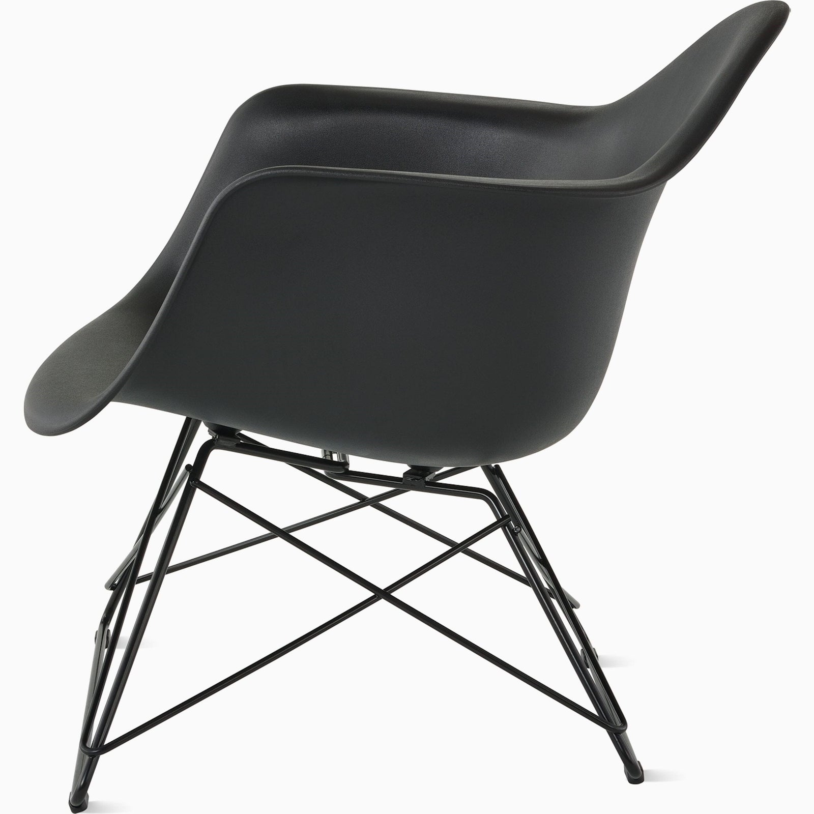 Eames Molded Plastic Low Wire Base Armchair lounge chair herman miller 