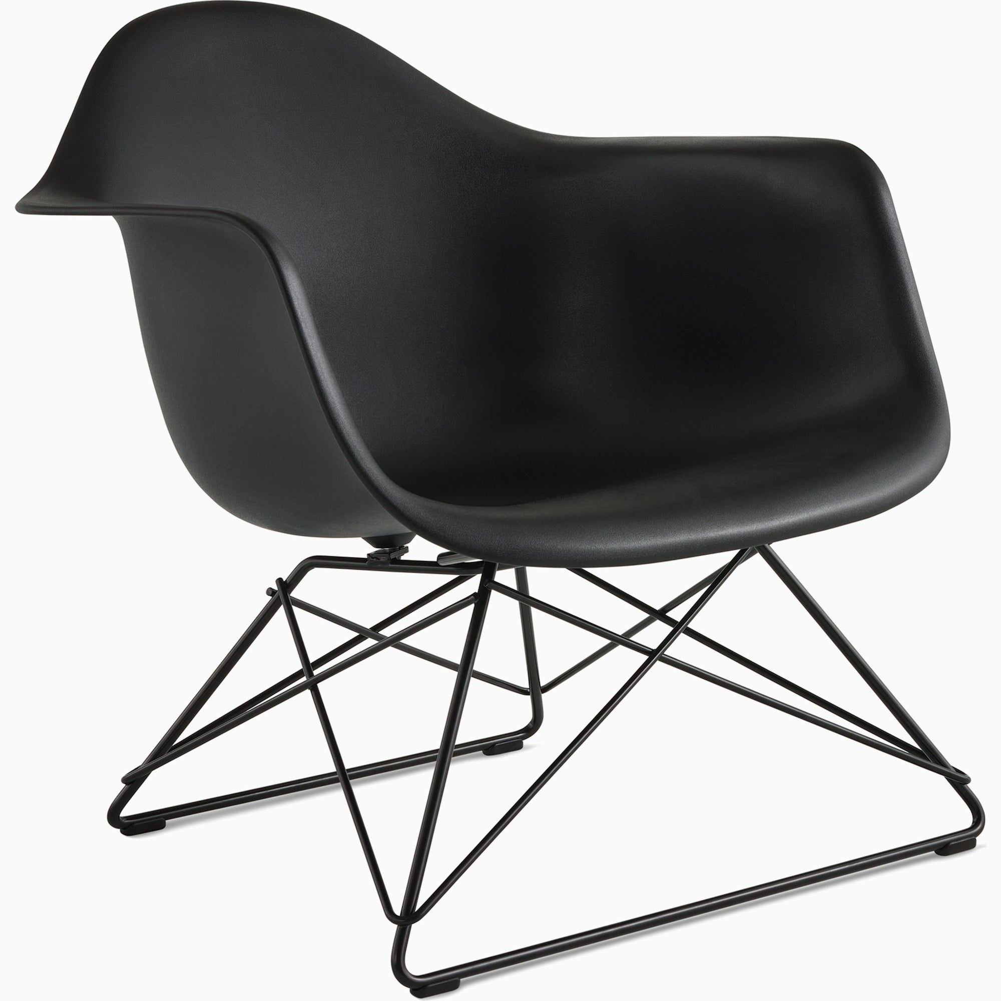 Eames Molded Plastic Low Wire Base Armchair