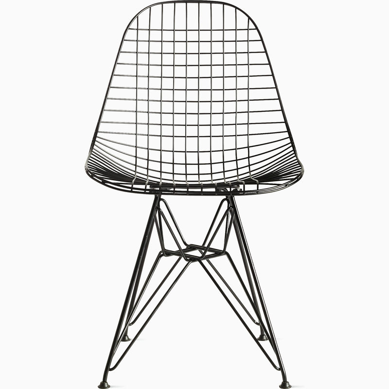 Eames Wire Chair Side/Dining herman miller Trivalent Chrome Standard Glides 