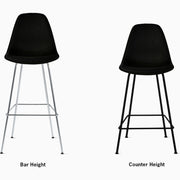 Eames Molded Fiberglass Bar Stool Upholstered bar seating herman miller 