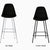 Eames Molded Fiberglass Bar Stool Upholstered bar seating herman miller 