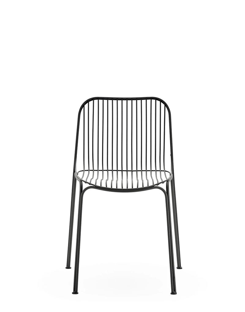 Hiray Dining Chair Dining Chair Kartell Black Seat Cushion - Ecru 