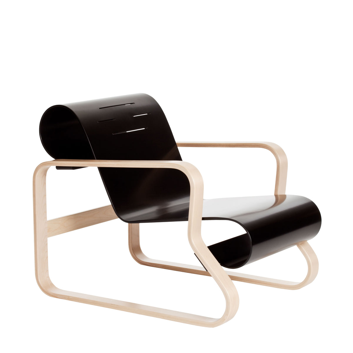 Paimio Armchair 41 lounge chair Artek Natural Lacquered Arms - White Lacquered Seat 