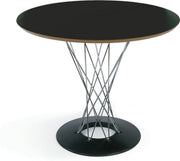 Noguchi Cyclone Dining Table Dining Tables Knoll Black Laminate 36" diameter 