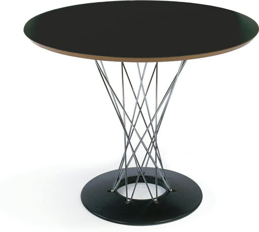 Noguchi Cyclone Dining Table Dining Tables Knoll Black Laminate 36" diameter 