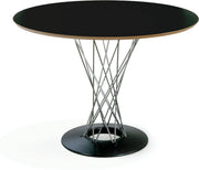 Noguchi Cyclone Dining Table Dining Tables Knoll Black Laminate 42" diameter 