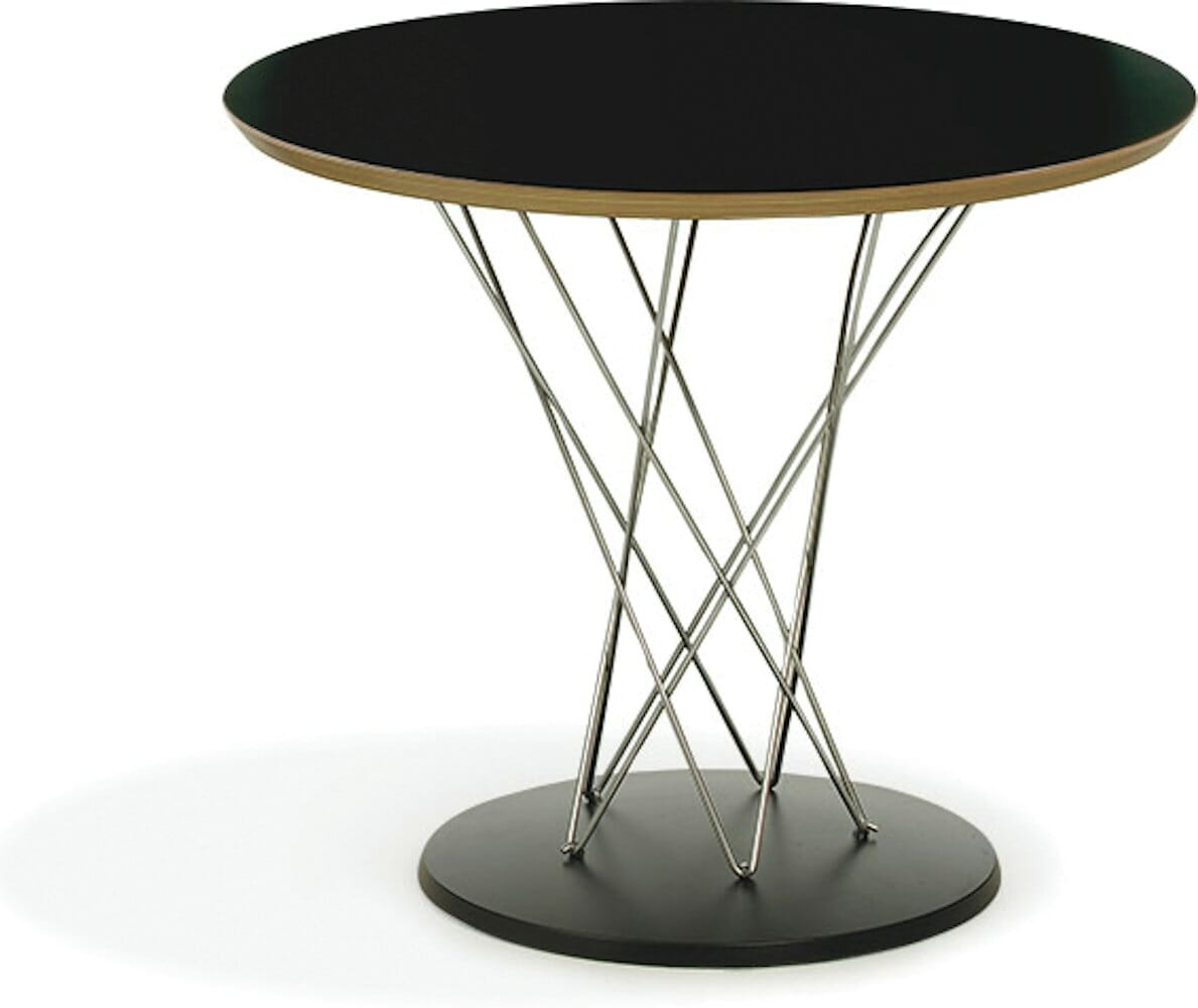 Noguchi Cyclone Side Table side/end table Knoll Black laminate 