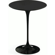 Saarinen Side Table - 16" Round side/end table Knoll Black Black laminate, Satin finish 