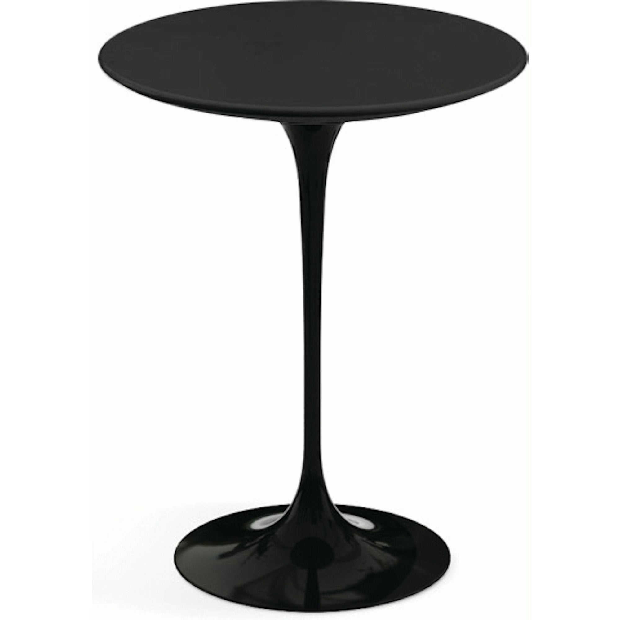 Saarinen Side Table - 16" Round side/end table Knoll Black Black laminate, Satin finish 