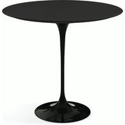 Saarinen Side Table - 22” Oval side/end table Knoll Black Black laminate, Satin finish 