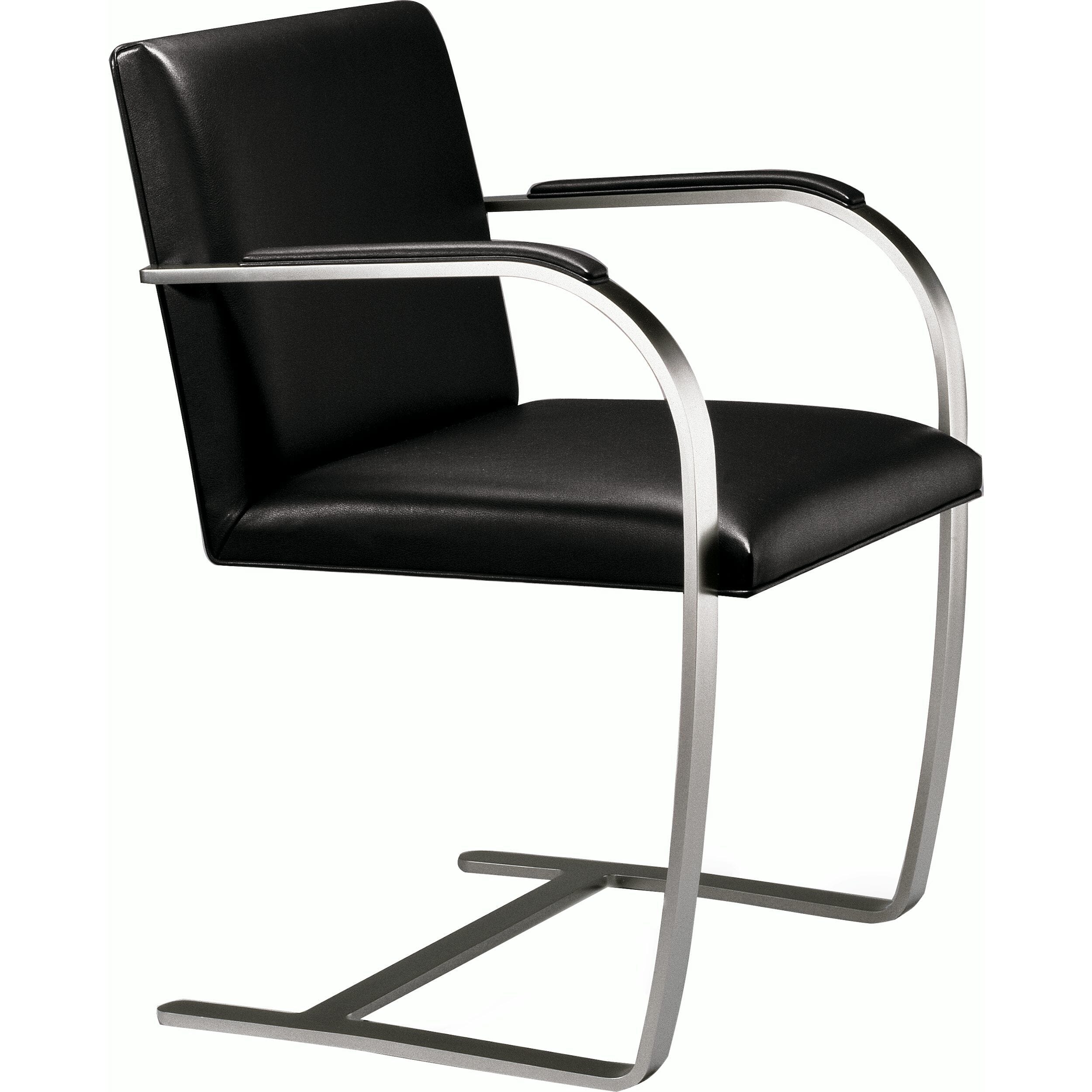 knoll ブルーノチェア　ブラックレザー Brno Chair - Flat Bar | CA Modern Home