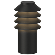 Bysted Garden LED Short Bollard Outdoor Lighting Louis Poulsen Black Base 2700K