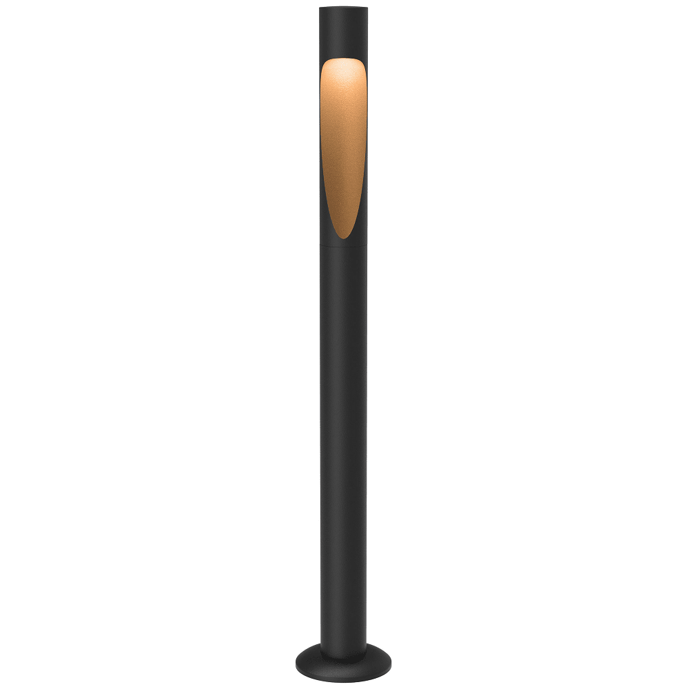 Flindt Garden Bollard Outdoor Lighting Louis Poulsen Long/Black 2700K Base-Plate