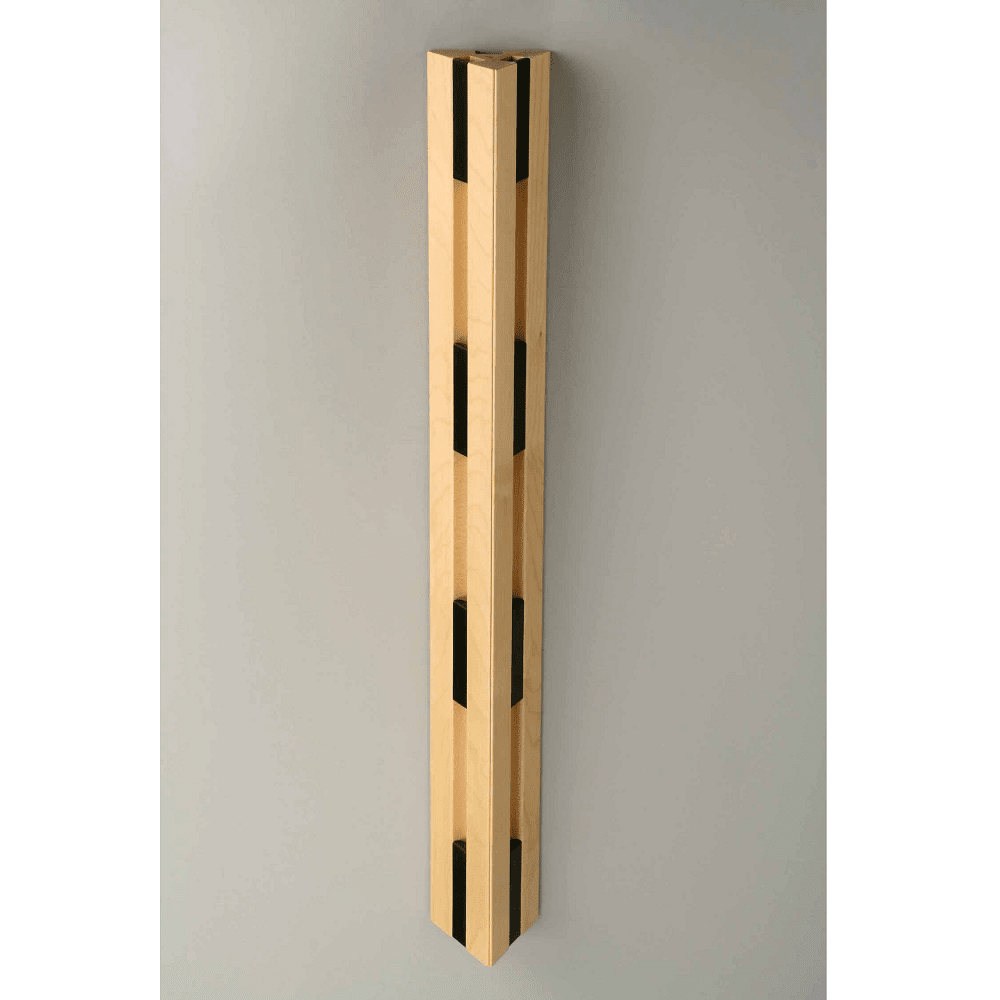 Knax Vertical 8 Hook Coat Rack Coat Hooks Loca Black Maple Lacquer 