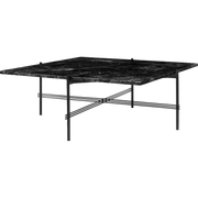 TS Coffee Table - Square Coffee table Gubi Black Marquina Marble Black Large: 105 x 105 cm