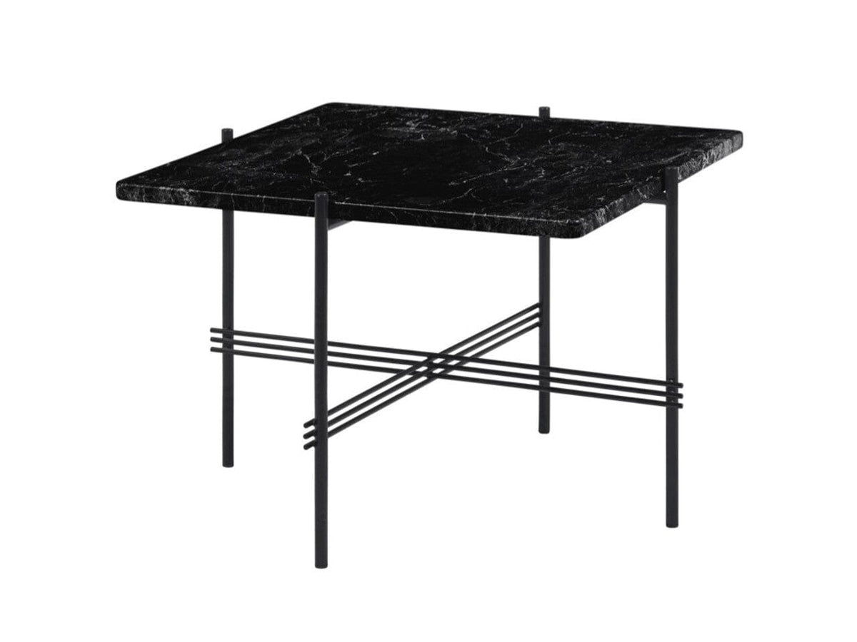 TS Coffee Table - Square Coffee table Gubi Black Marquina Marble Black Small: 55 x 55 cm