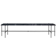 TS Console Table with 1 Rack - 180 x 40 cm Console Table GUBI Black Marquina Marble 