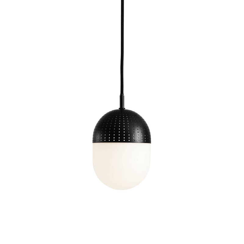 Dot Pendant Light hanging lamps Woud Medium - 6.5" Black 
