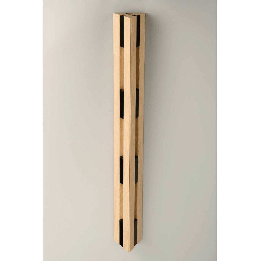 Knax Vertical 8 Hook Coat Rack Coat Hooks Loca Black Soaped Oak 