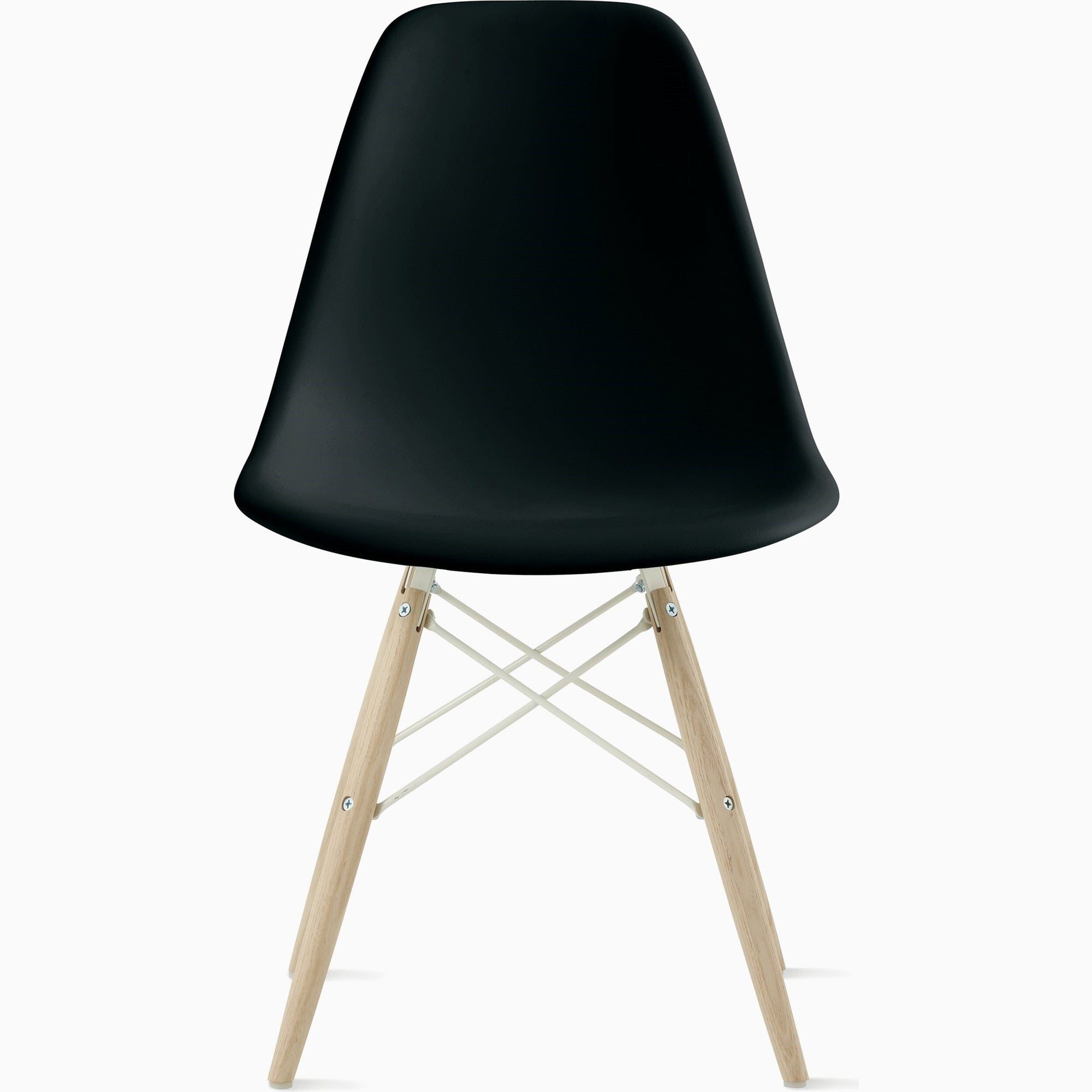 Eames Molded Plastic Side Chair with Wood Dowel Base Side/Dining herman miller 