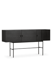 Array Sideboard storage Woud Large - 70.9" Black painted oak 