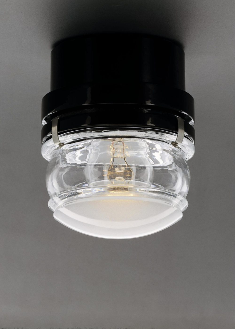 Fresnel Outdoor Lighting Outdoor Lighting Oluce Incandescent Black 