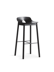 Mono Bar Stool stool Woud Black Painted Ash 