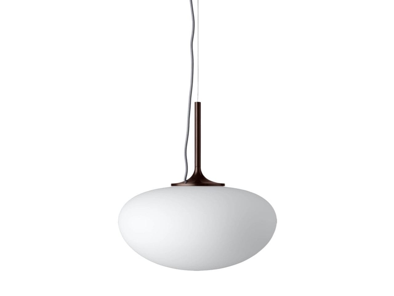 Stemlite pendant Lamp suspension lamps Gubi Black Red Frosted Glass Ø38