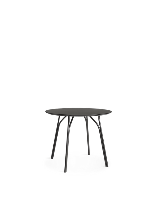 Tree Dining Table Dining Tables Woud Black Round - 35.4" 