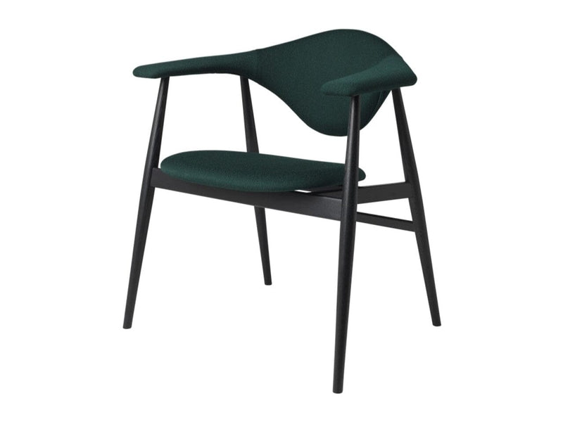 Masculo Dining Chair - Wood Base Dining Chair Gubi 