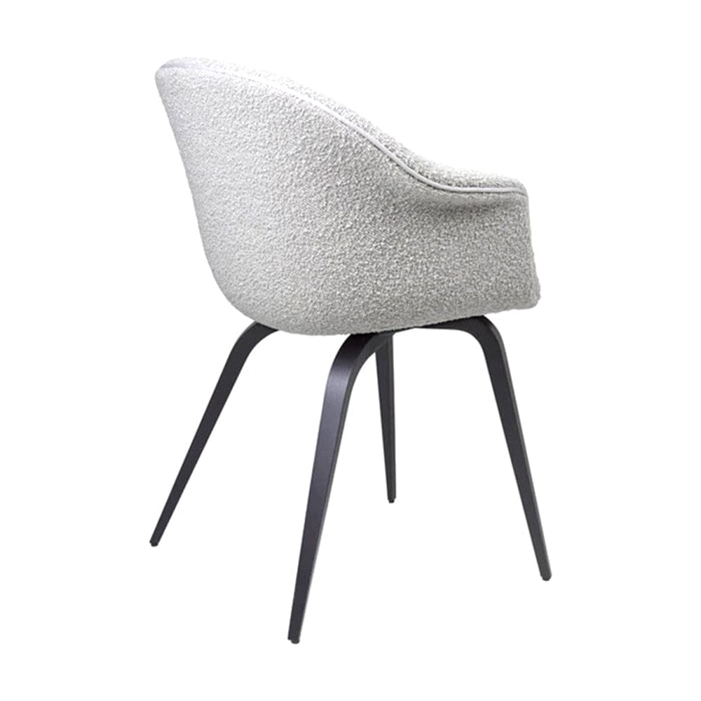 Bat Wood Base Dining Chair - Fully Upholstered Chairs Gubi 