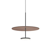Sky Dome Pendant Pendant Lights Pablo 18" - Matte Black + Walnut 