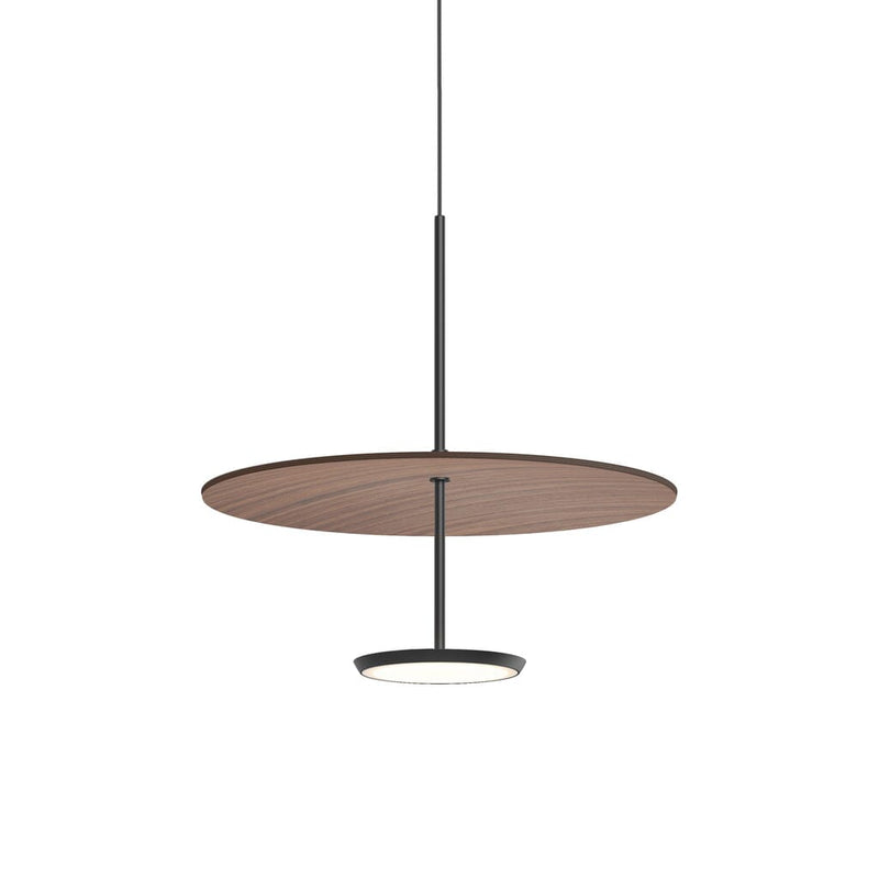 Sky Dome Pendant Pendant Lights Pablo 18" - Matte Black + Walnut 