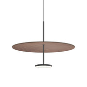 Sky Dome Pendant Pendant Lights Pablo 24" - Matte Black + Walnut 