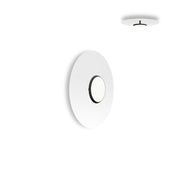 Sky Dome Flush Metal Ceiling/Wall Lamp Pendant Lights Pablo 18" - Matte Black + White 