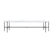 TS Console Table with 1 Rack - 180 x 40 cm Console Table GUBI White Carrara Marble 