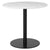 1.0 Round Dining Table Dining Tables Gubi Small Black base White Carrara Marble