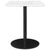 1.0 Square Dining Table Dining Tables Gubi 23.6" L x 23.6" W x 28.1" H Black base White Marble