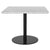 1.0 Square Lounge Table Dining Tables Gubi 23.6"W x 23.6"H x 23.6"D Black base White Marble