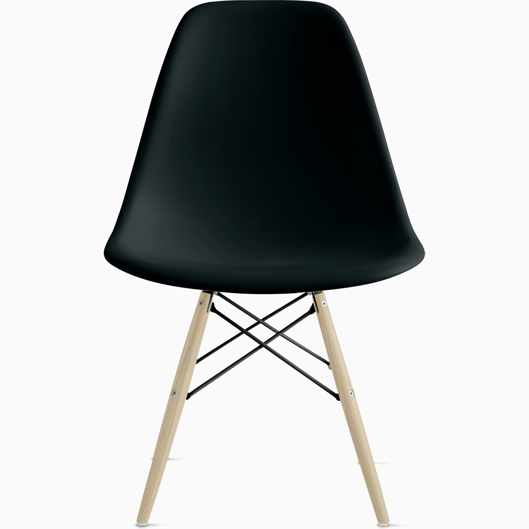 Eames Molded Plastic Side Chair with Wood Dowel Base Side/Dining herman miller 