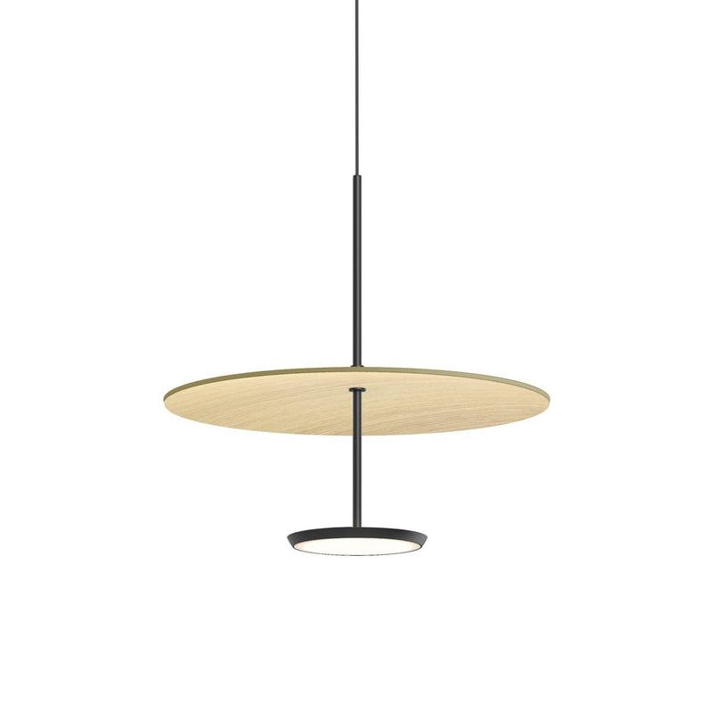 Sky Dome Pendant Pendant Lights Pablo 18" - Matte Black + Brushed Brass 