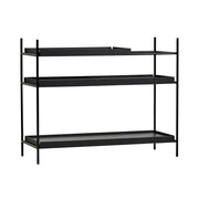 Tray Shelf - Low Shelves Woud 1 Short Black + 2 Wide Black 
