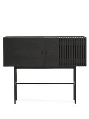 Array Sideboard storage Woud Small - 47.2" Black painted oak 
