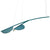 Almendra Organic Pendant Pendant Lights Flos 2 / Long Bay Blue Metallized With Primer